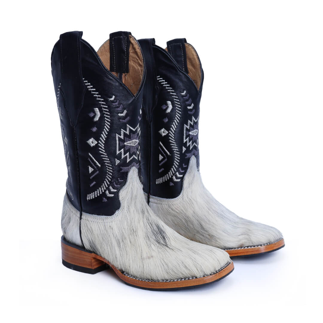 Bota Vaquera de Pelo de Vaca