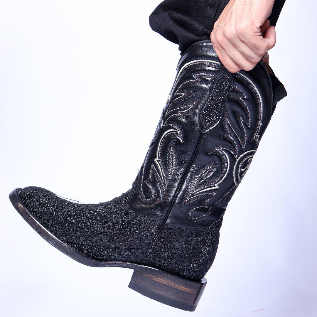 Bota Vaquera en Piel de Mantarraya Macho