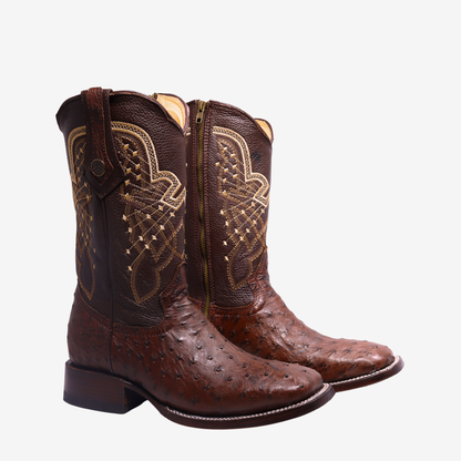 Bota Vaquera en Piel de Avestruz