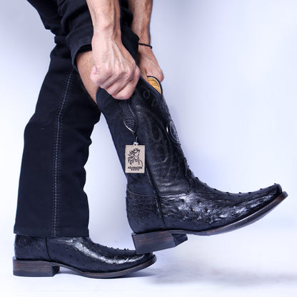 Bota Vaquera en Piel de Avestruz