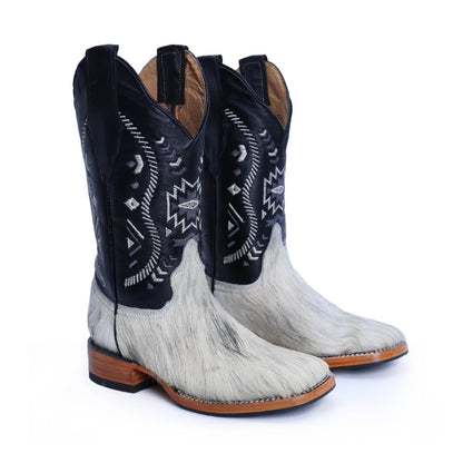 Bota Vaquera de Pelo de Vaca