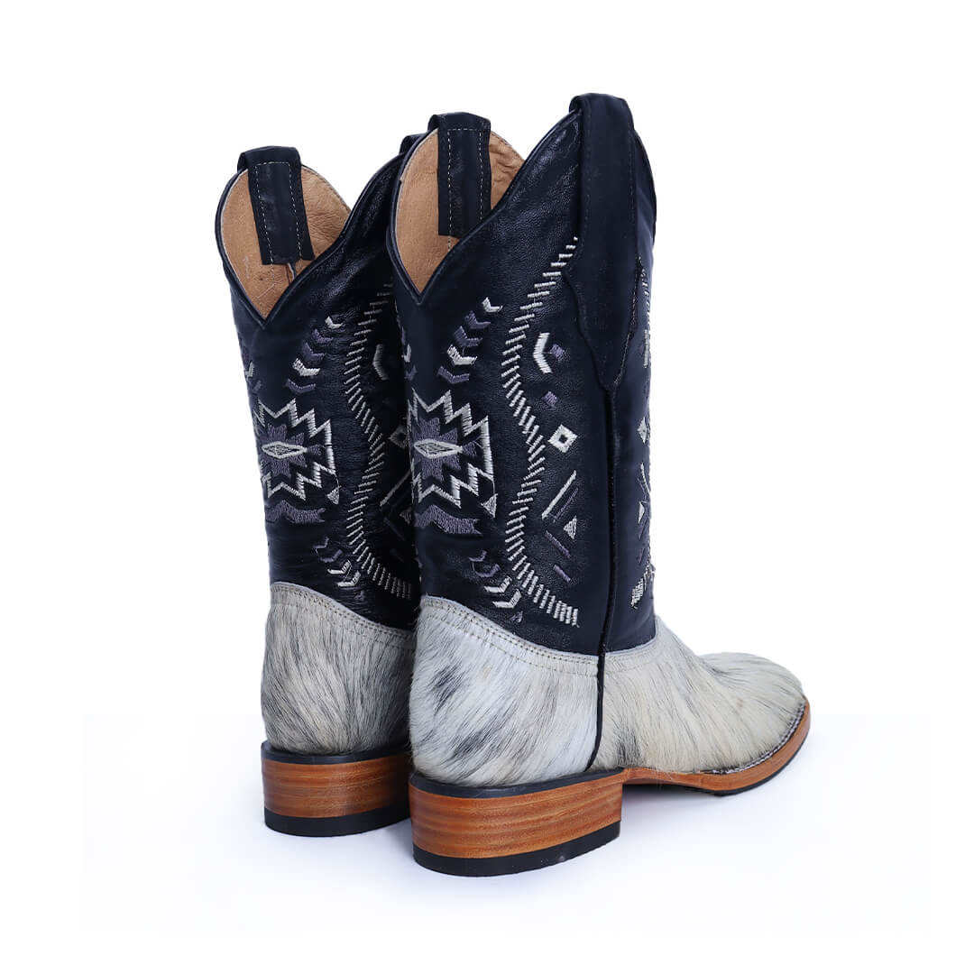 Bota Vaquera de Pelo de Vaca