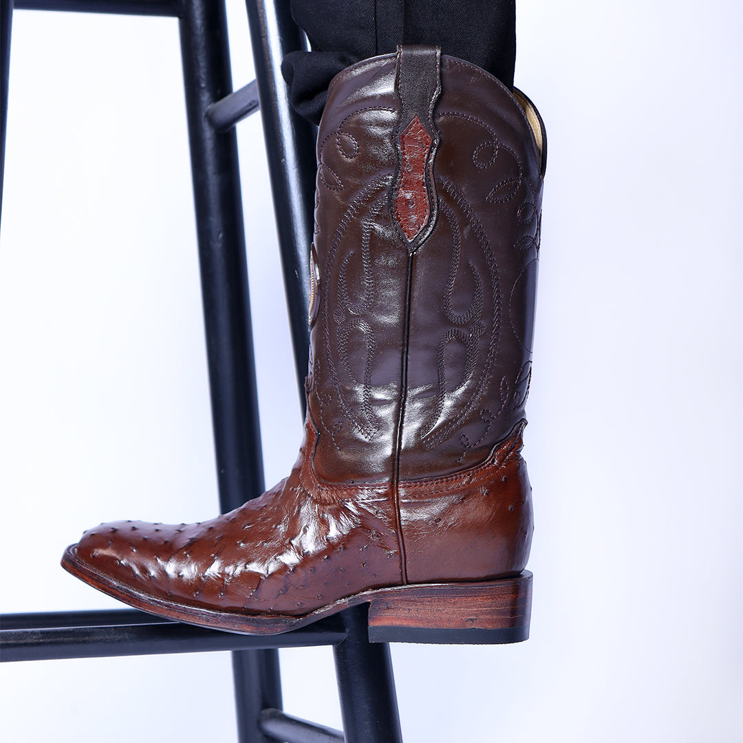 Bota Vaquera en Piel de Avestruz