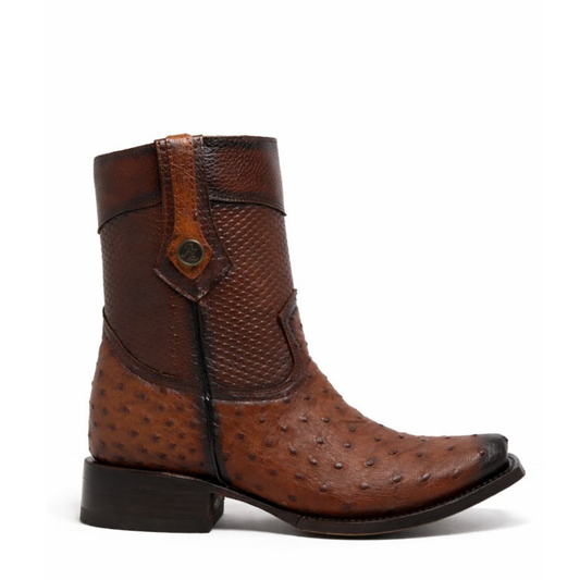 Botín Ámsterdam en Piel de Avestruz